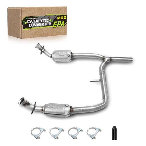 ECHO AUTOMILES Catalytic Converter Compatible with 【4WD ONLY】Ford F150 F-150 2004-2008, Lincoln Mark LT 2006-2008 5.4L, FX4 Model or Lariat or XL Model or XLT Model, w/Base Payload; Over 8500 GVW by ECHO AUTOMILES - Used condition - US$175.14