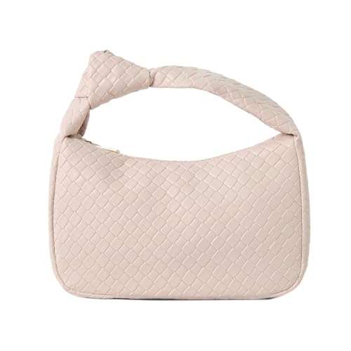 Image of PHILOMENA Women's Hobo Bags Knot Strap Leather Handbags Zipper Dumpling Evening Clutch Purses