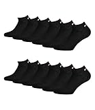 fila unisex relaxer v sneakers Socken Fila® 6 Paar Socken, Invisible Sneakers Unisex, 35-46 Einfarbig - (35-38 (3-5 UK), Schwarz)