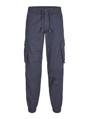 JACK & JONES Herren Cargohose JPSTKANE JJNOAH Cuffed -Relaxed Fit - S M L XL XXL, Größe:M, Farbvariante:Black 12242264