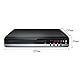 Felenny DVD- Player, 1080P HDMI DVD- Player für Smart- TV, unterstützt 1080P Full HD, mit HDMI- und AV- Kabel, CD- VCD- Player, USB- Multifunktions- Player mit Fernbedienung für Heim- Stereoanlage