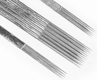 50 x 6 Flat Tattoo Needles Pre-Packaged Sterile