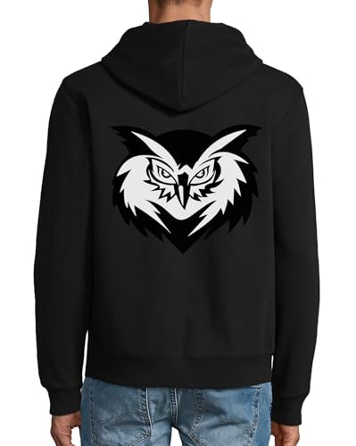 Sweat à capuche Vicious Owl Art noir pour vos sorties urbaines