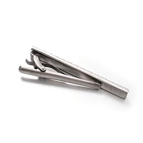 Image of Yoursfs Tie Clips for Men Tie Pin Classic Slash Regular Tie Bar