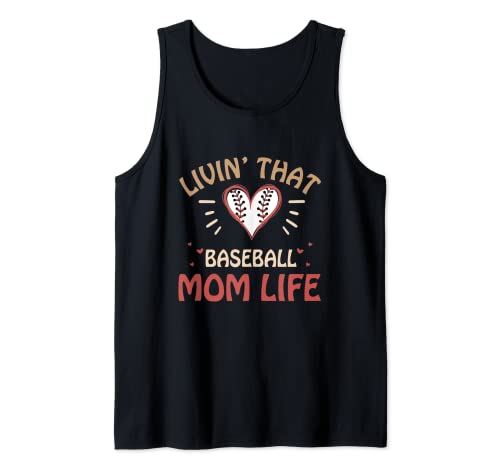 Livin' that Baseball Mom Life Camiseta sin Mangas