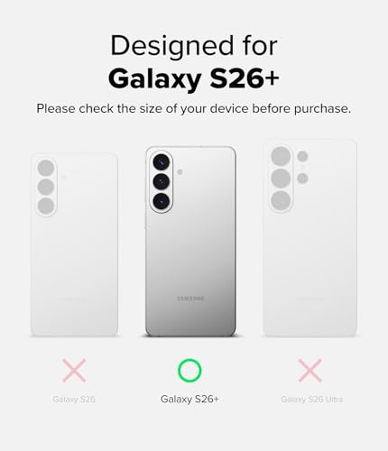 Image of Ringke Fusion for Samsung Galaxy S26 Plus Case Back Cover [Compatible with MagSafe] [Anti-Fingerprint Velvet Coating] Slim Translucent Shockproof Bumper Protective - Magnetic Matte Clear