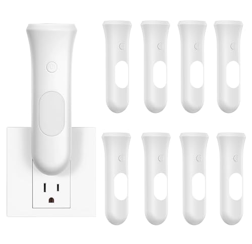 Image of ROSSEX 4 in 1 Emergency Power Failure Lights for Home, 9 Pcs Rechargeable LED Flashlight, Automatic Turn-On Power Outage Light Plug in Wall for Snow Storm Weatheready, White
