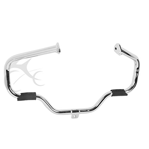 Xfmt Chrome Mustache Engine Guard Crash Bar Compatible With Harley Touring Flhx Flhr Fltr 1997-2008 #TOP2