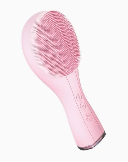 Cepillos eléctricos de silicona para limpieza facial, limpiador facial impermeable con 6 modos y 16 niveles, herramienta de masaje suave para el cuidado de la piel, color morado