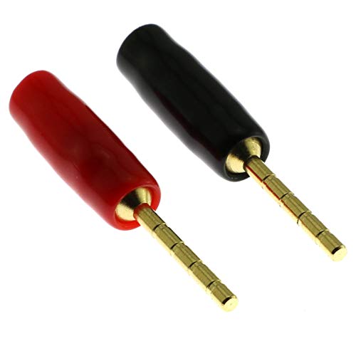 Conectores de cable banana 4 piezas 2mm chapados en oro miniatura 3