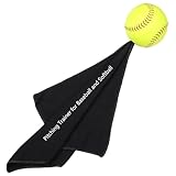 PitchingTraining Aid with12 Leather Softball and 16 * 16' Towel,Throwing Technique Device,Mechanics,Stability&Strength Tool,Pitchers' pithcing toweltrainer for All Ages&Levels