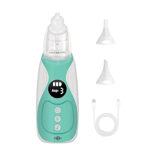 Aspirador nasal para niños | potencias de succión | Aspirador de moco eléctrico | Para , madres, cuidadores, hogar, viajes, vida cotidiana, habitación de los niños, dormitorio, hora de dormir
