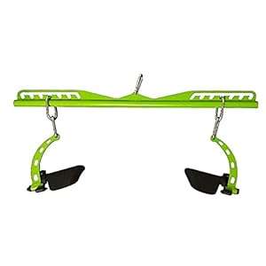 Triceps Press Unwind Bar Detachable Chest Clamp Adjustable Handle Rowing Pull Handle Accessory, Strength Attachment Training Cable Fitness Machine-Long Bar