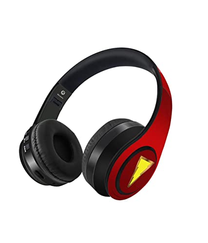 Image of Macmerise Suit up Shazam On-Ear Bluetooth Headphone with Upto 10 Hours Playback, FM Radio, SD Card, Soft Padded Ear Cushions and Passive Noise Isolation | Decibel Wireless Headphone