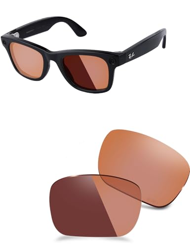 Verres orange Ray-Ban Meta Wayfarer pour filmer en extérieur au soleil