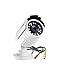 ZOSI 1.0MP HD 1280TVL Indoor/Outdoor Security Camera 720p(Hybrid 4-in-1 HD-CVI/TVI/AHD/960H Analog CVBS),24PCS LEDs,65ft IR Night Vision, Weatherproof Surveillance CCTV Bullet Camera