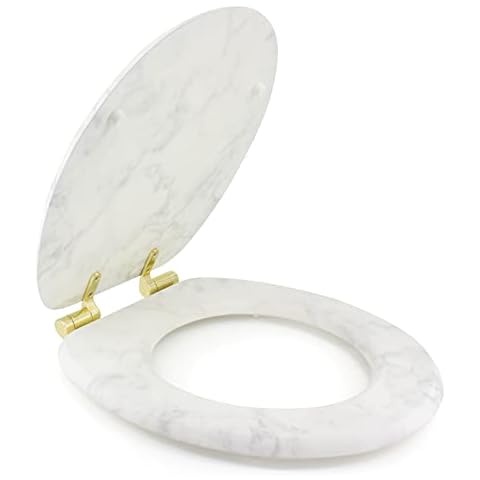 Gelco Abattant WC Marbre Blanc Cover