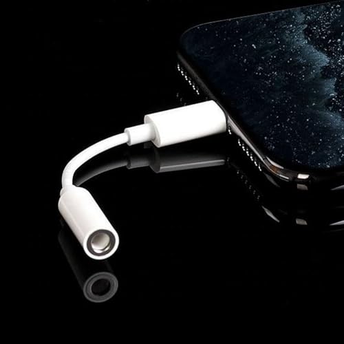Image of USB Type C to 3.5mm Audio Jack Adapter | Built-in DAC Hi-Fi Audio Converter | Compatible with iPhone 15, Samsung Galaxy, OnePlus, Oppo & USB Type-C Devices | AUX Headphone Adapter - White
