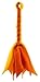 Squishy Face Studio Braided Fleece Lure Toy for Dogs, Orange/Yellow