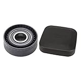 Contenidos del paquete: Miter Pulley del lenguaje Tensor de la Correa 11281748131 Compatible con BMW E34 E36 E39 E46 E53 X5 E60 E83 E85 con Tapa de llenado de Aceite 11121743294 (Color : Black)