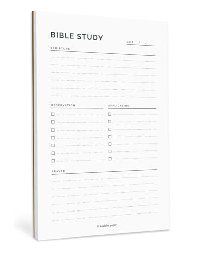Bloc de notas para estudio bíblico que organiza tus reflexiones cristianas sin desorden