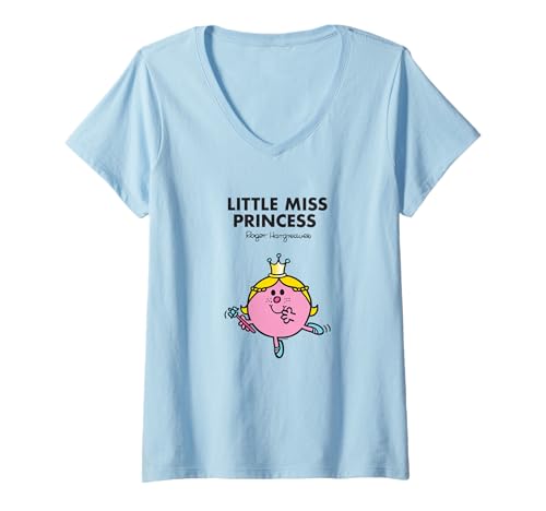 Image of Womens Mr. Men Little Miss Princess T-Shirt V-Neck T-Shirt