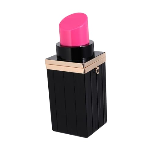 Phette pour femme de rouge à lèvres Lurrose sac bandoulière acrylique rose