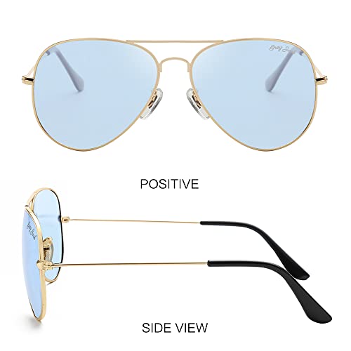 Image of grey jack Polarized Aviator Sunglasses lightweight Stylish Glasses for Men Women UV Protection S110102
