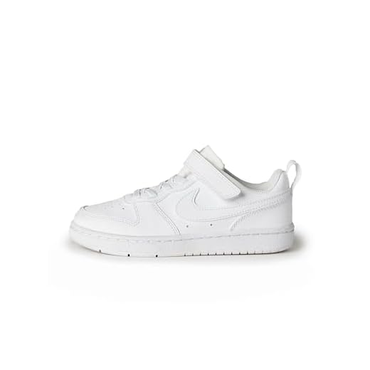 NIKE Court Borough Low RECRAFT (PS), Sneaker, White/White-White, 32 EU