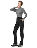 Wespornow Damen Wanderhose Wasserdicht Thermohose Gefüttert Outdoorhose Softshellhose Skihose Warm Ski Pants Women Schneehose Kletterhose Jagdhose Trekkinghose Winter Regenhose(Schwarz,M)