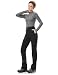 Wespornow Damen Wanderhose Wasserdicht Thermohose Gefüttert Outdoorhose Softshellhose Skihose Warm Ski Pants Women Schneehose Kletterhose Jagdhose Trekkinghose Winter Regenhose(Schwarz,M)