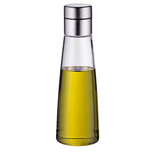 WMF De Luxe Essig-/ Ölspender 500ml, Essig und Öldosierer, Ölflasche Cromargan Edelstahl poliert, Glas, spülmaschinengeeignet