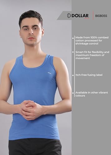Image of Dollar Bigboss Men's Solid Regular Fit Vest