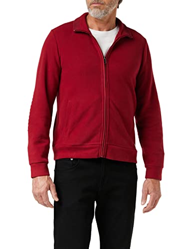 Pierre Cardin Brushed Rib-Sudadera, Rojo, XL para Hombre