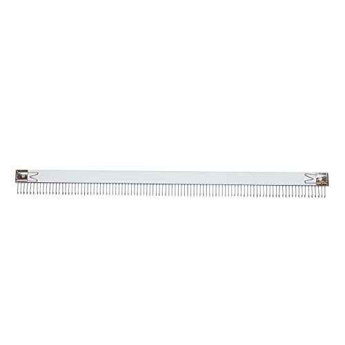 Lrtzizy Practical 18 pulgadas / 46 cm Stainless Steel Silver Molded on Comb Knitting Machine for All 4,5 mm/9 mm for Brother Knitting Machine Needle Cover