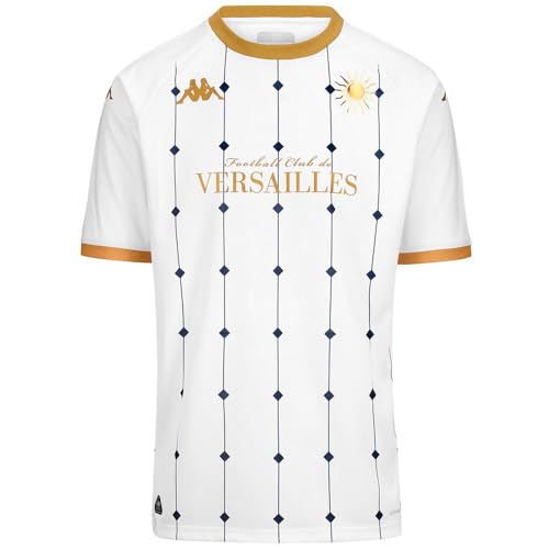 Kappa Kombat Away Versailles maillot blanc et or pour garçon taille 8 ans