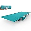 Mojest Ultralight Camping Cot for Adults, Portable Folding Camping Bed, Supports 350 lbs - Lightweight for Travel, Camping, Hiking, Backpacking, Mountaineering (Blue)