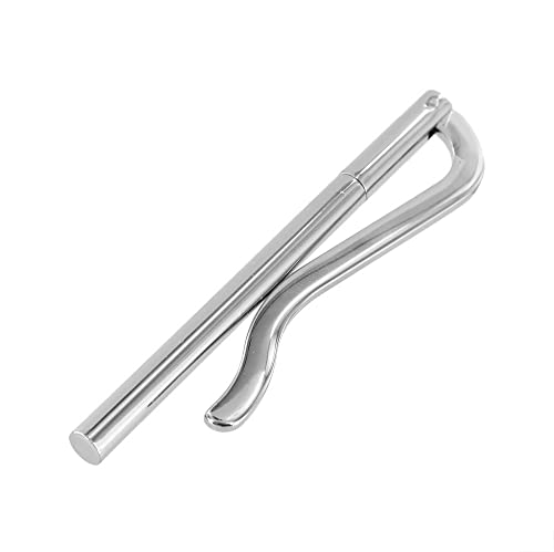 B8913 Nickel Plate, Spring Bar Money Clip, Solid Brass-LL