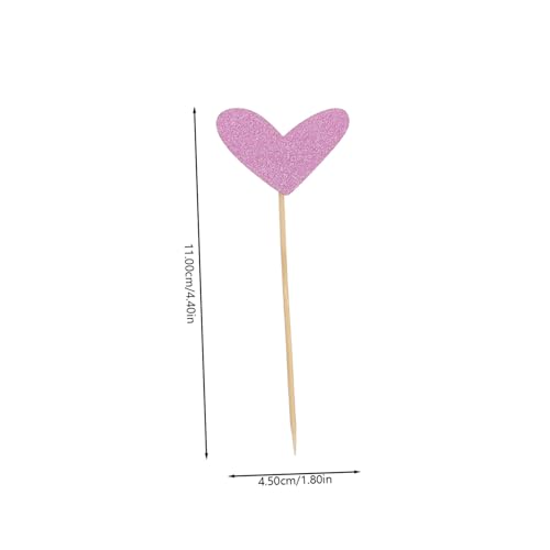 Vaguelly 24pcs Valentine's Day Cake Inserts Cake Decoration Cake Toothpick Wedding Party Valentines
