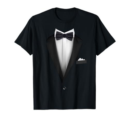 Image of Tuxedo with Bowtie For Funny Wedding And Special Occasions T-Shirt