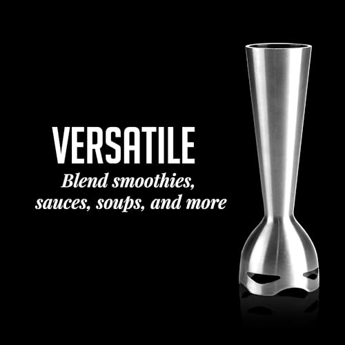 OVENTE Replacement Shaft for Hand Blender HS560 Series, Stainless Steel Immersion Blender Attachment for Blending Smoothies, Milkshakes, Puree, Sauces or Baby Food, Silver ACPHS7010
