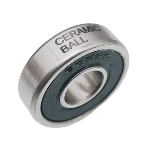 1pcs 608-2RS/609-2RS-Ceramic Bicycle Hub Bearing ABEC-3 Chrome Steel Rubber Sealed Ceramic Balls Bearings 608/609 Accessories(609-2RS-CERAMIC)