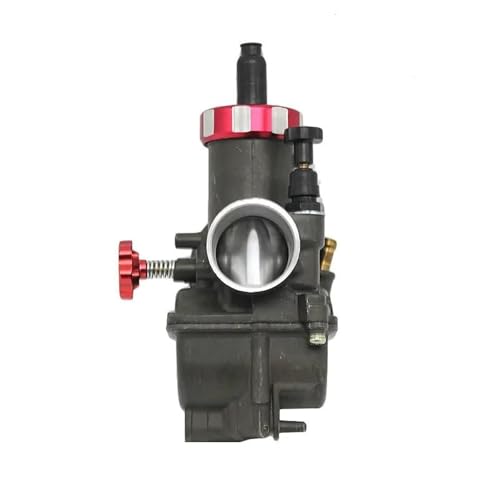 Carburateur PE28 performance 28 mm usiné avec filtre à air racing couleur rouge