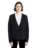 unifarben TOM TAILOR Damen Pullover & Strickjacken Kurzer Cardigan mit V-Ausschnitt Sky Captain Blue,XXL,10668,6000