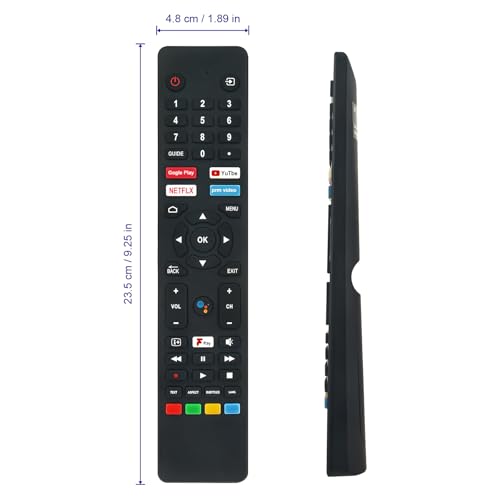 VINABTY Replacement Voice Remote Control Applicable For Cello Android TVs C2420G C3220G C4020G C5020G C6520G ZG0242 ZG0223 ZG0204 ZG0234 ZG0205 (With Voice Search function) - Image 3