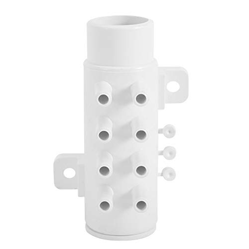 Spa Plumbing Manifold, Hot Spring Tub PVC Water Pipe 8 Port Plumbing Manifold Water Separator Accessory