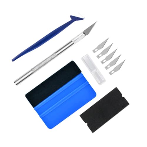 OUDQFCJ Kit Rakel für Autofolien, professionelles Cuttermesser und Rakel für die Installation von Folien Auto und Handy, DIY
