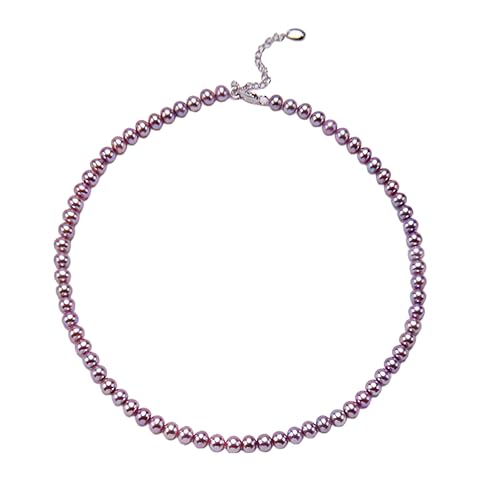 Pink Purple Freshwater Cultured Pearl Necklaces For Women, Natural Lavender/Violet/Lilac/Pink