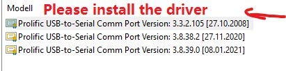 4pin PL2303 USB to UART TTL Cable Module RS232 Serial 4-pin PL2303HX Cable