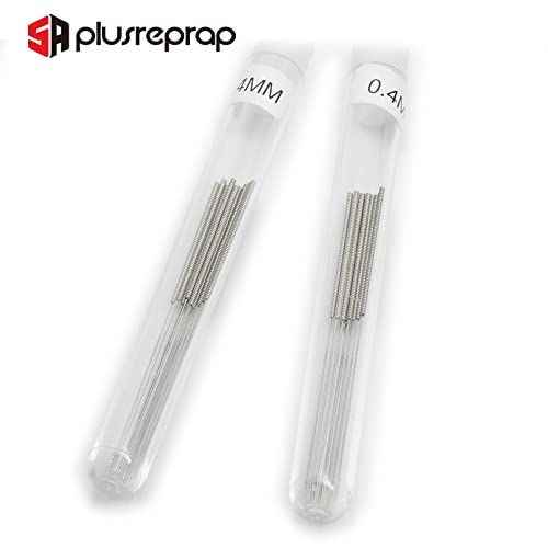 3D Printer Nozzle Cleaning Kit, 0.4Mm Stainless Steel Nozzle Cleaning Tool Kit, 3D Printer Cleaning Needles For 3D Printer Extruder, 20-Pack #TOP6